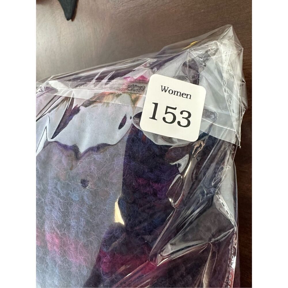 Hatch Purple Striped Maternity Sweater Oversized - Wool Blend - Picture 13 of 13